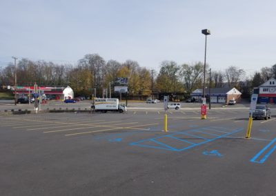 shopping center lot design and painting as well as signage