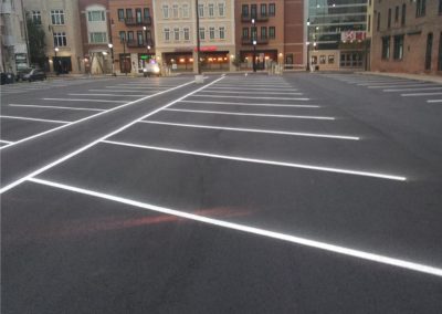 parking lot commercial line layout and painting