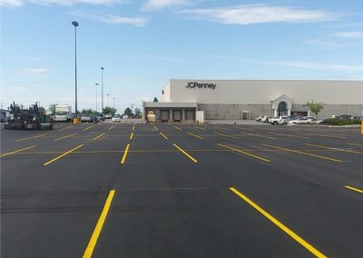 mall parking lot design and line striping