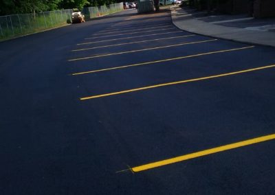 apatment building line painting for parking